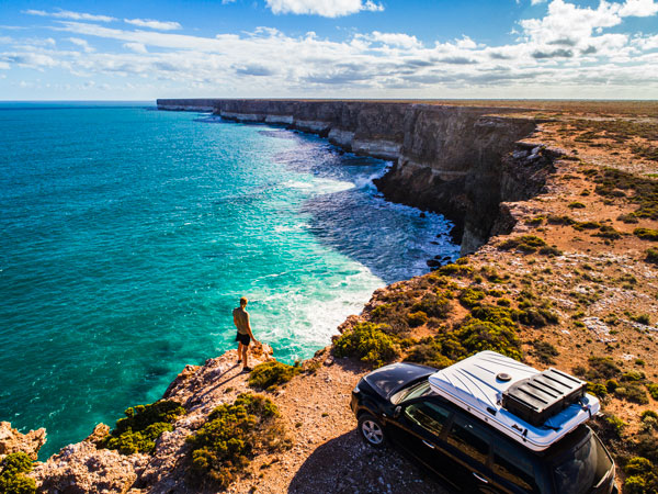 an RV at the Great Australian Bight