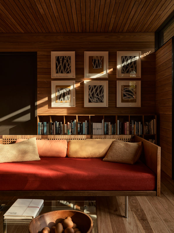 the interior of Island House, Lord Howe Island