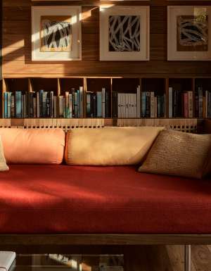 Inside the lounge at Island House Lord Howe Island