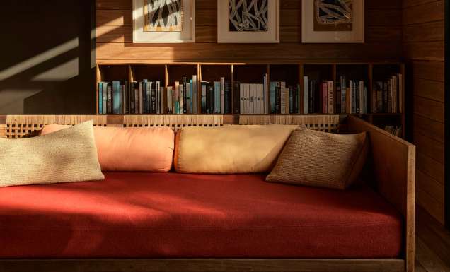 Inside the lounge at Island House Lord Howe Island