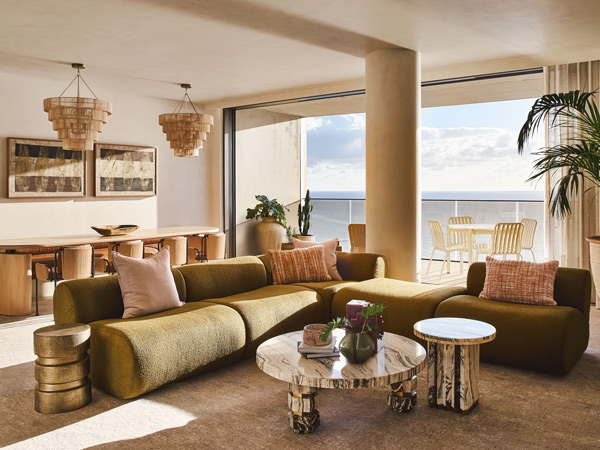 the sunrise lounge at Mondrian Gold Coast