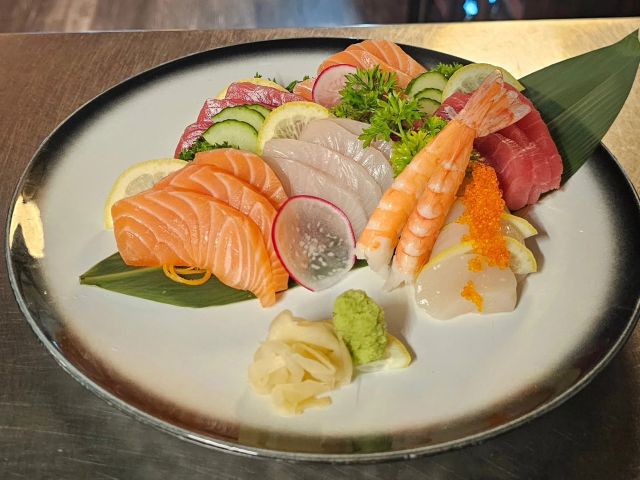 sashimi at Kushi Yakitori Bar & Japanese Restaurant, Palm Cove