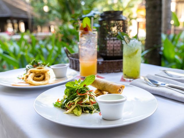 dining at Temple of Tastes Restaurant, Palm Cove