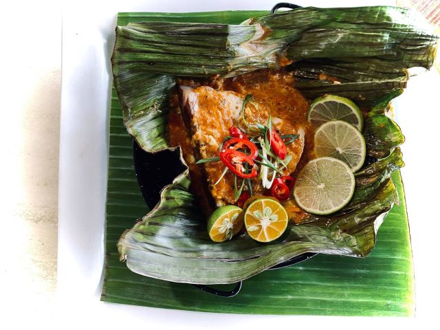 grilled fish at Beach Almond Palm Cove