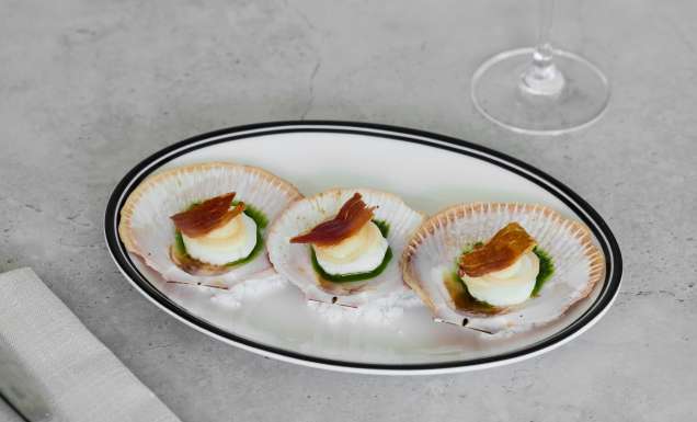 scallops at Vivo Palm Cove