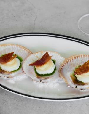 scallops at Vivo Palm Cove