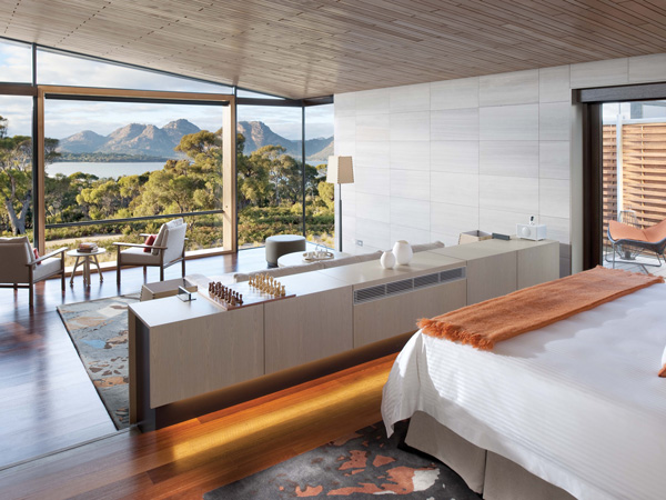 a look inside Saffire Freycinet, Tasmania