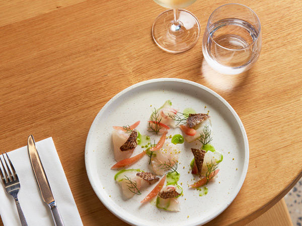 a food plate at Tarra in Queenscliff