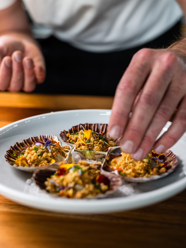 a close-up of food at Tolpuddle Vineyard