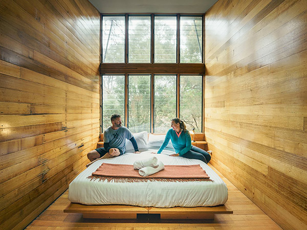 Inside the rooms at Tasmanian Walking Company's lodge