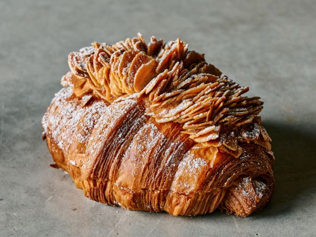 almond croissant at Lune Croissanterie Rosebery