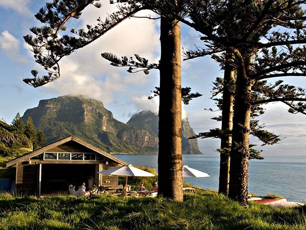 The exterior of Pinetrees Lodge on Lord Howe Howe Island.
