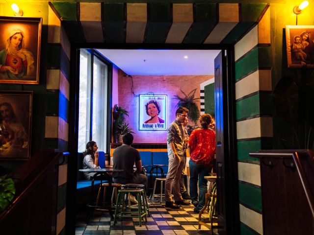 the entrance to Hotel Harry, Surry Hills