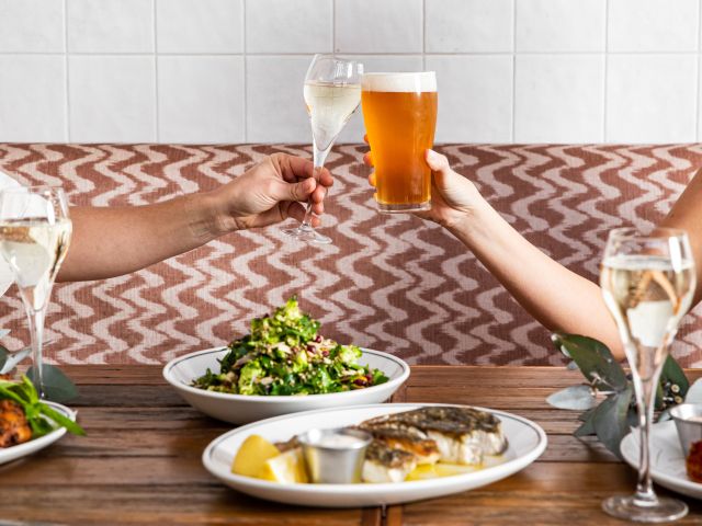 brunch with beer and wine at The Forrester’s