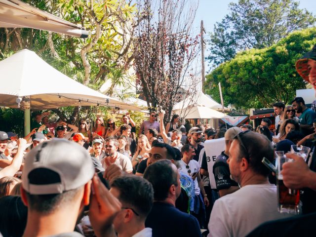 the lively crowd at The Courthouse, Darlinghurst