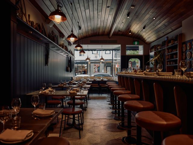 the restaurant interior of Mister Grotto in Sydney