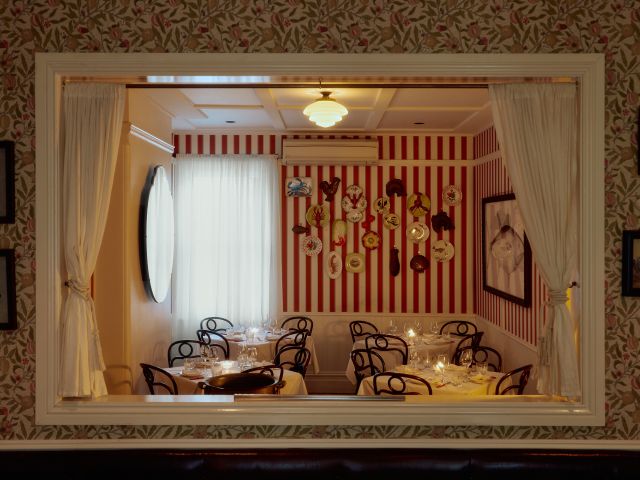 Continental Delicatessen's upstairs dining room