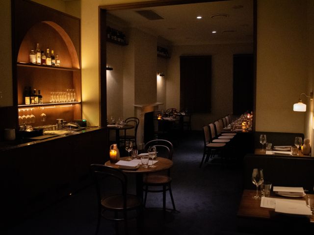 the restaurant interior of Firepop in Sydney