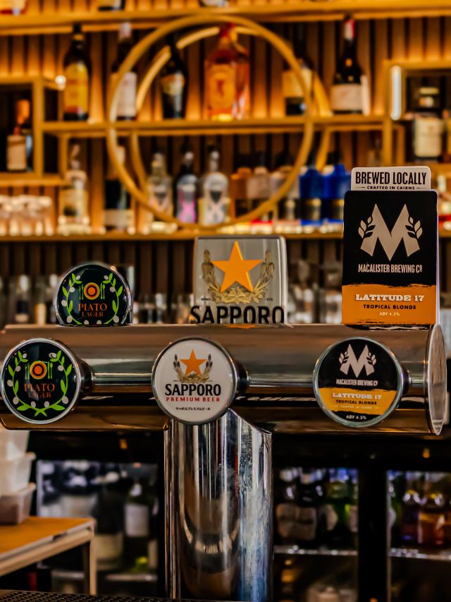 beer tap dispenser at Piato Cairns Restaurant