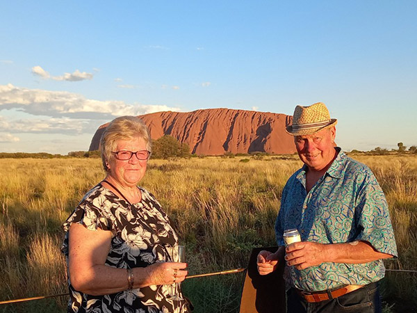 June and Geoff Tidey's Uluru journey