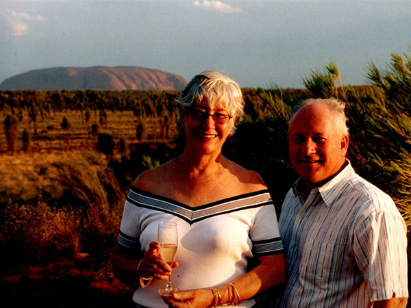 Lynda and Brian at Sounds of Silence Dinner