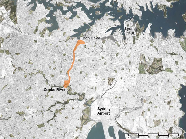 map of the GreenWay corridor