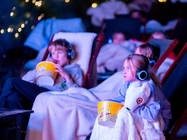 Fire Pit Cinema at Christmas in July festival in Sydney, NSW