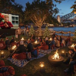 A cosy outdoor cinema with private fire pits is coming to Sydney