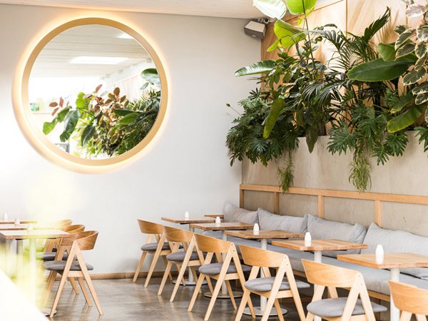 the cafe interior of Born In Brunswick, Hobart