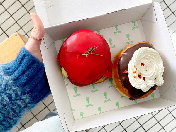 mofo doughnut specials at Queens Pastry, Hobart cafe