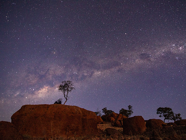 the milky way pictured above winton queensland