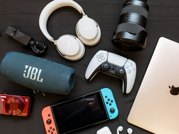 Sydney Airport Lost Property Auction headphones, Nintendo Switch, speakers, cameras, laptops, lenses