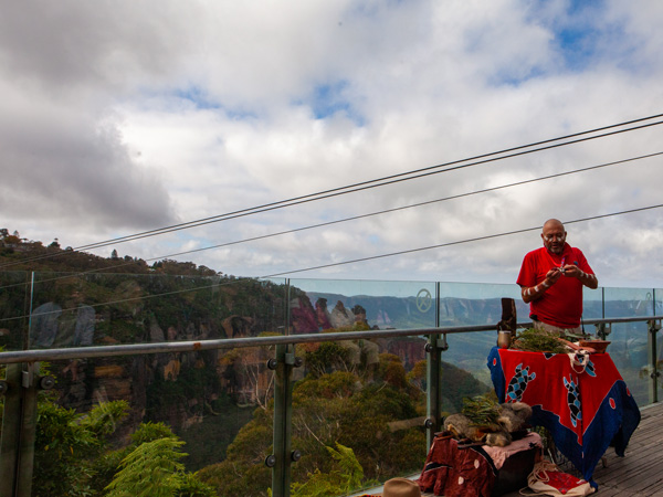 Uncle David King tour in the Blue Mountains off train experience Indian Pacific