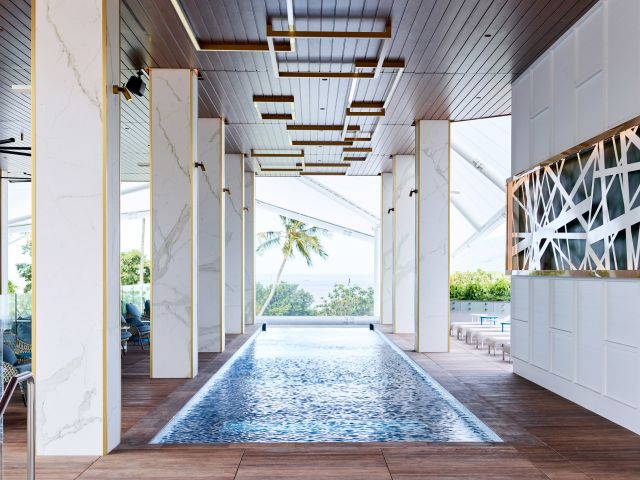 the pool at Crystalbrook Flynn