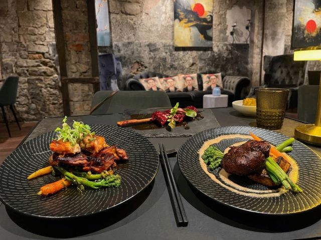 grilled meat at Stone and Flame, Hobart