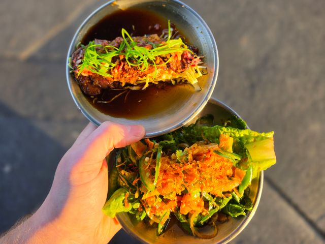 Asian dishes at Smith Street, Hobart