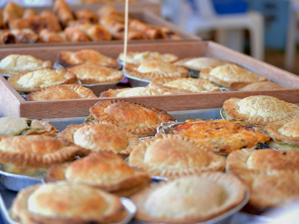 Stock images of meat pies
