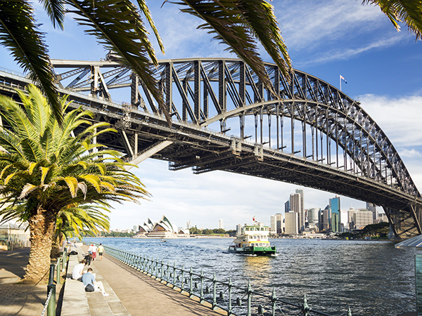 A Sydney Harbour view from Milsons Point.
