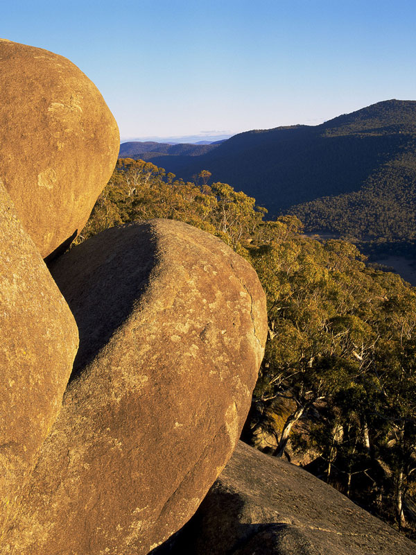 the giant boulders in Namadgi National Park