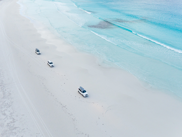 4WD beach driving in Western Australia