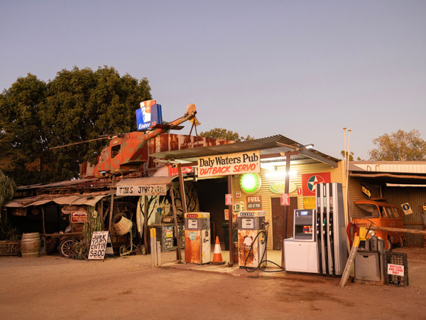 the exterior of Daly Waters Pub, Savannah Way
