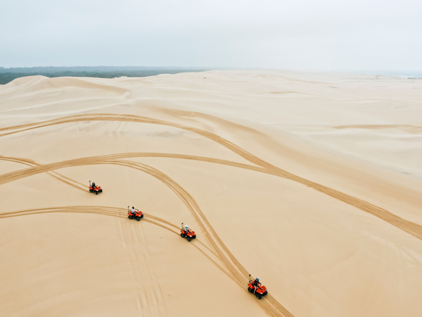 Stockton Sand Dunes in Port Stephens, NSW