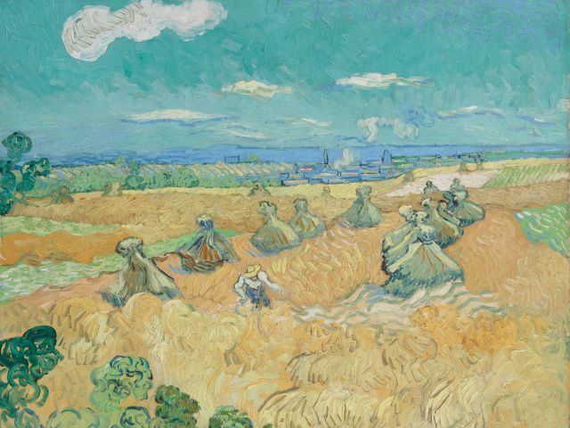 Vincent van Gogh, Wheat Fields with Reaper, Auvers, 1890, Purchased with funds from the Libbey Endowment, Gift of Edward Drummond Libbey, Toledo Museum of Art, Ohio USA