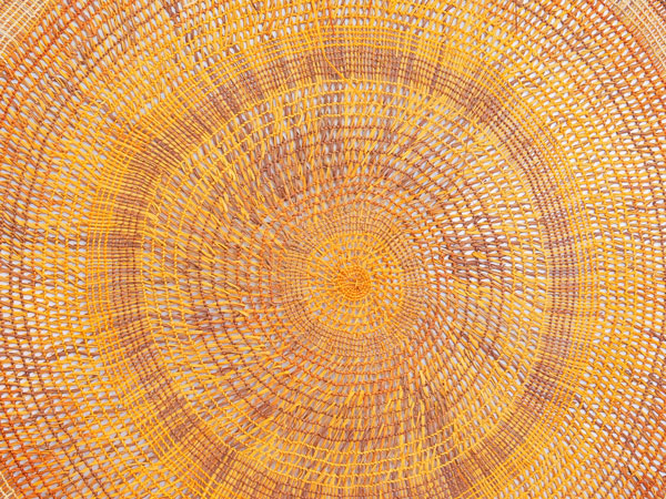 a meticulously weaved dilly bag