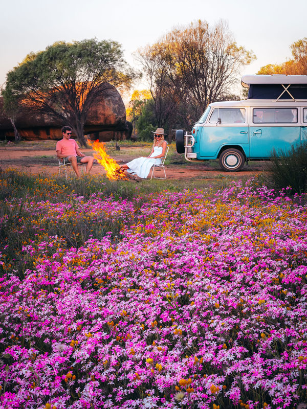 campfire at Datjoin Rock