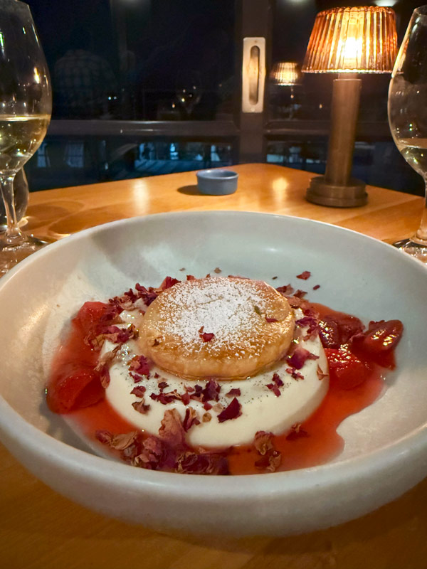 Dessert from the autumn menu at Esca