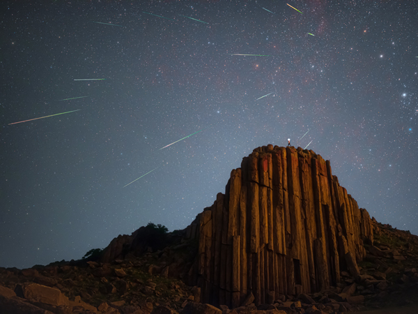 The Perseid meteor shower