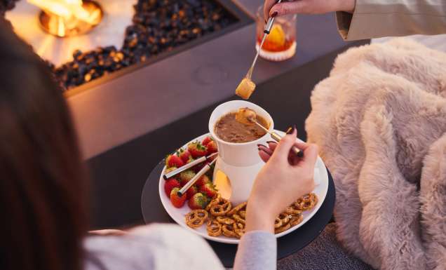 Biscoff fondue at Après on the Harbour at Pier One Sydney Harbour