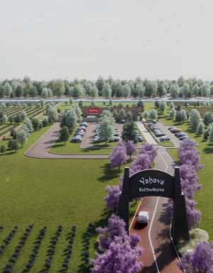 An artist's impression of what could become Australia's biggest coffee roastery, Yahava KoffeeWorks in the Swan Valley, set to open in 2028