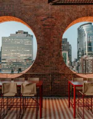 Rooftop bar at Mid Air during at stay at Hyde Melbourne Place